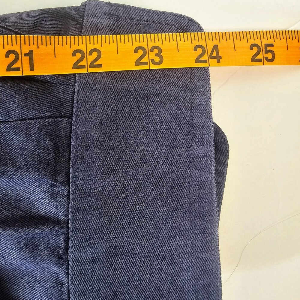 King Ranch Navy Twill Shirt Button Up Long Sleeve Rancher Cowboy Rodeo Men SZ‎ L - Picture 7 of 7